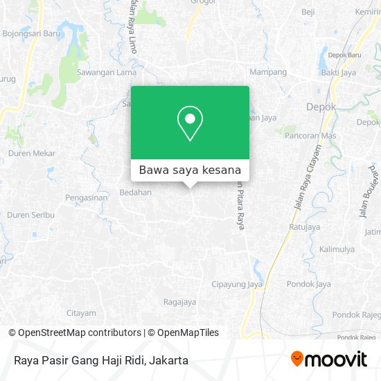 Peta Raya Pasir Gang Haji Ridi