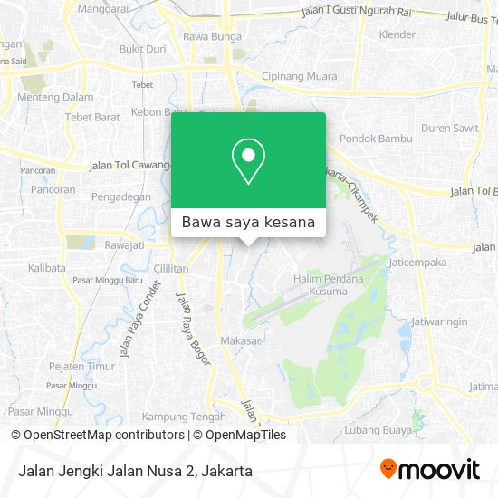 Peta Jalan Jengki Jalan Nusa 2