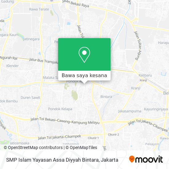 Peta SMP Islam Yayasan Assa Diyyah Bintara