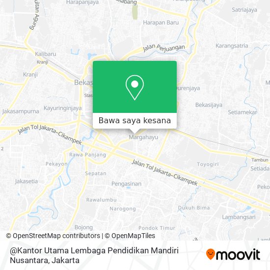 Peta @Kantor Utama Lembaga Pendidikan Mandiri Nusantara
