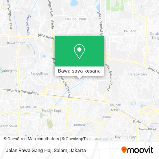 Peta Jalan Rawa Gang Haji Salam