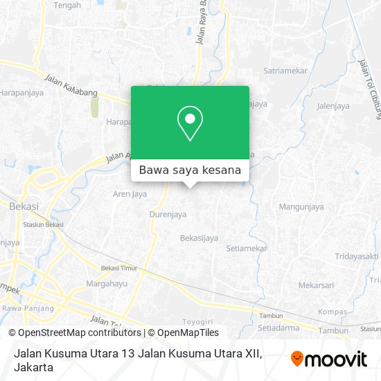 Peta Jalan Kusuma Utara 13 Jalan Kusuma Utara XII