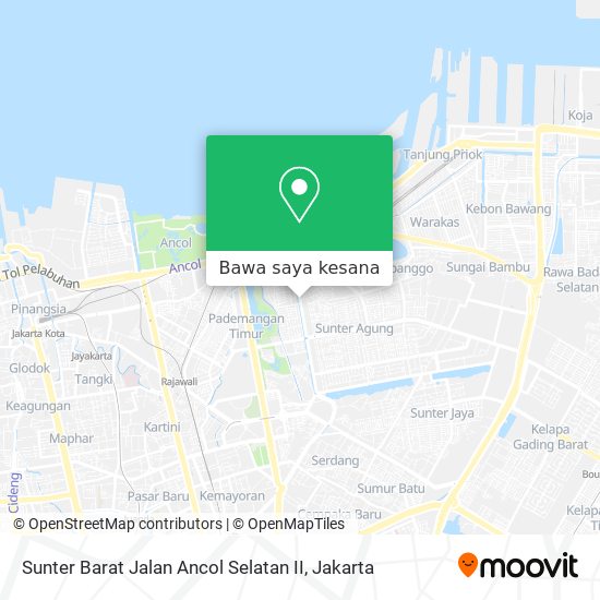 Peta Sunter Barat Jalan Ancol Selatan II