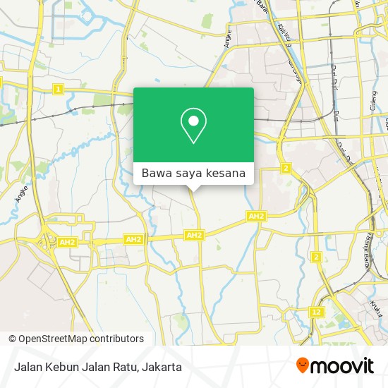 Peta Jalan Kebun Jalan Ratu