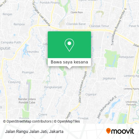 Peta Jalan Rangu Jalan Jati