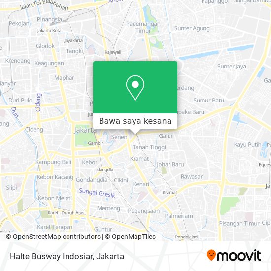 Peta Halte  Busway Indosiar