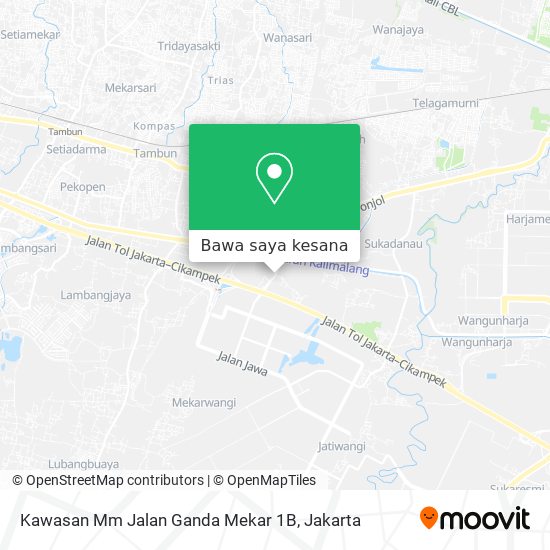 Peta Kawasan Mm Jalan Ganda Mekar 1B