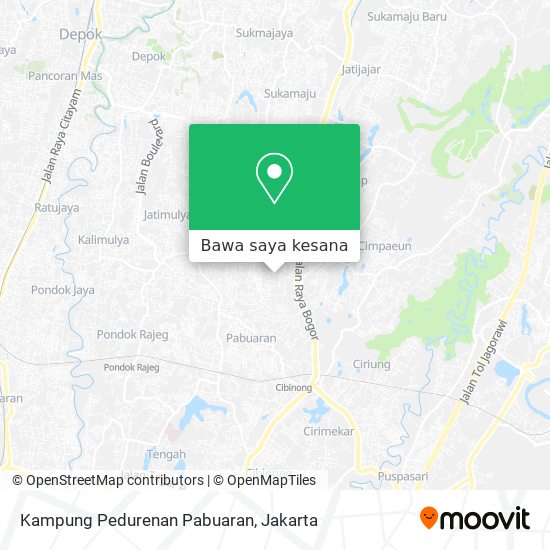 Peta Kampung Pedurenan Pabuaran
