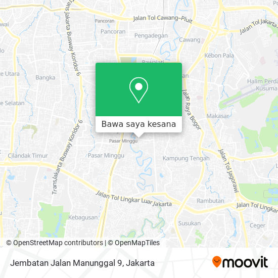 Peta Jembatan Jalan Manunggal 9