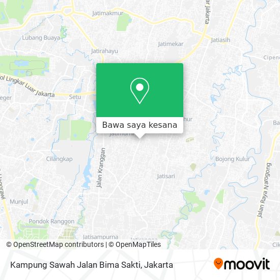 Peta Kampung Sawah Jalan Bima Sakti