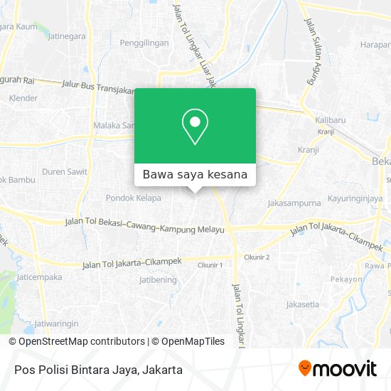 Peta Pos Polisi Bintara Jaya