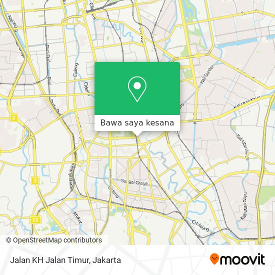 Peta Jalan KH Jalan Timur