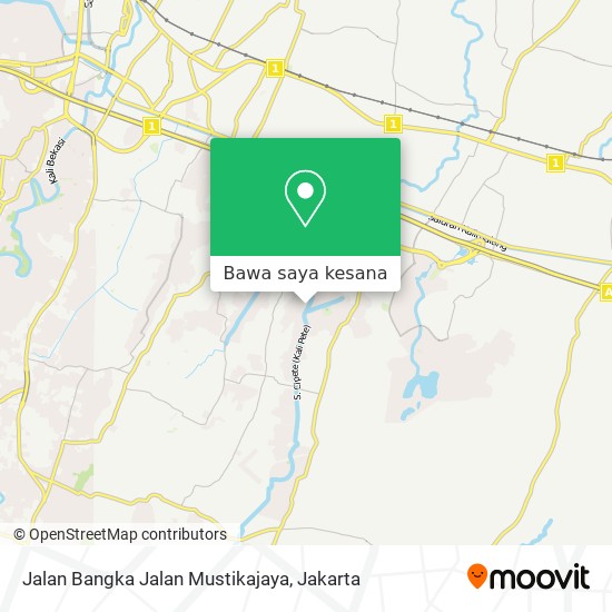 Peta Jalan Bangka Jalan Mustikajaya
