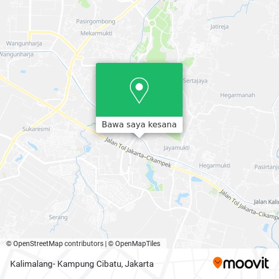 Peta Kalimalang- Kampung Cibatu