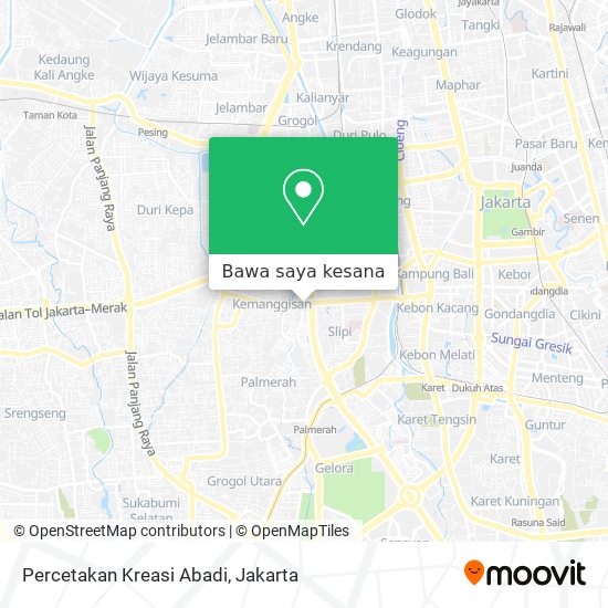 Peta Percetakan Kreasi Abadi