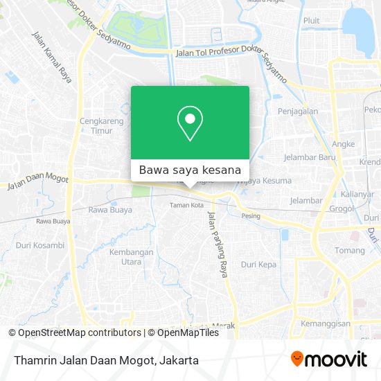 Peta Thamrin Jalan Daan Mogot