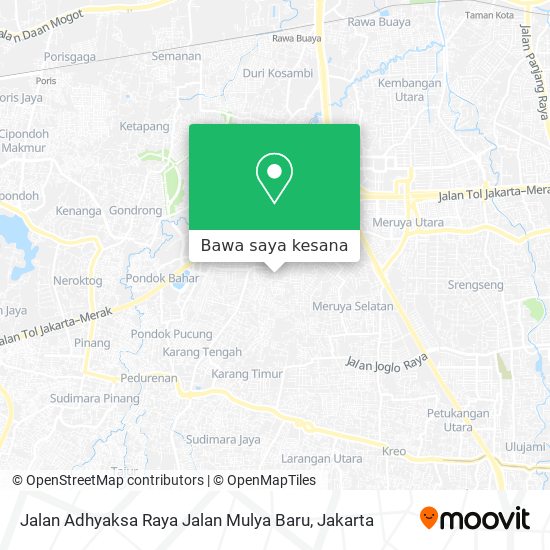 Peta Jalan Adhyaksa Raya Jalan Mulya Baru