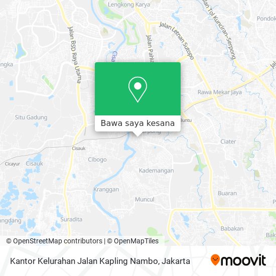Peta Kantor Kelurahan Jalan Kapling Nambo