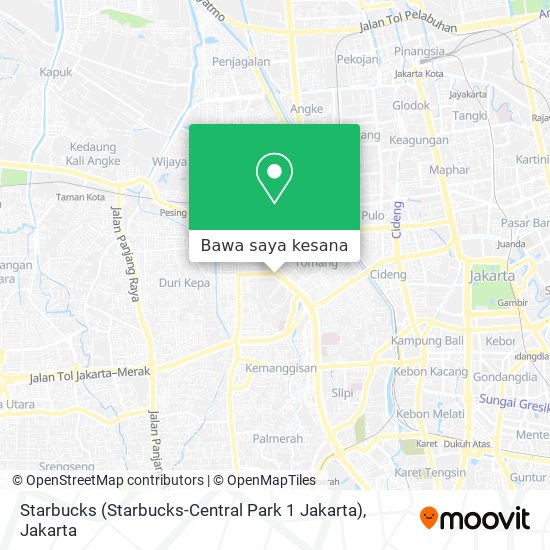 Peta Starbucks (Starbucks-Central Park 1 Jakarta)