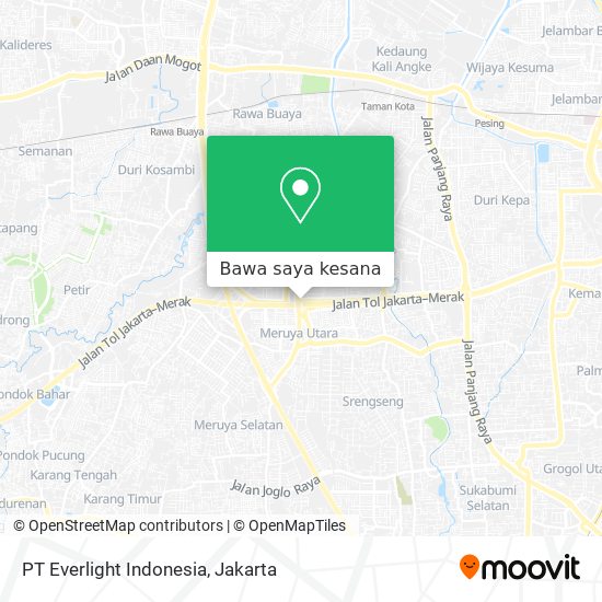 Peta PT Everlight Indonesia