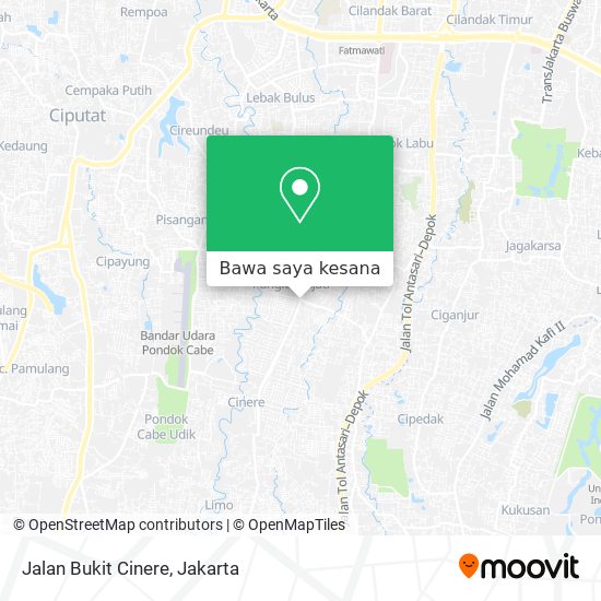 Peta Jalan Bukit Cinere