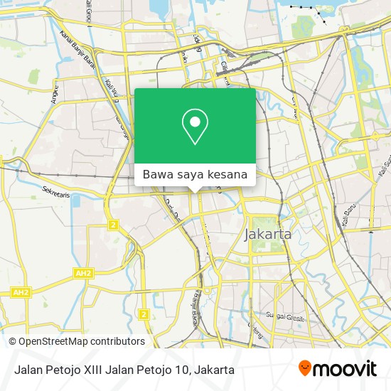 Peta Jalan Petojo XIII Jalan Petojo 10