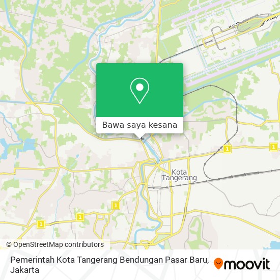 Peta Pemerintah Kota Tangerang Bendungan Pasar Baru