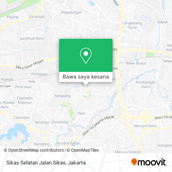 Peta Sikas Selatan Jalan Sikas