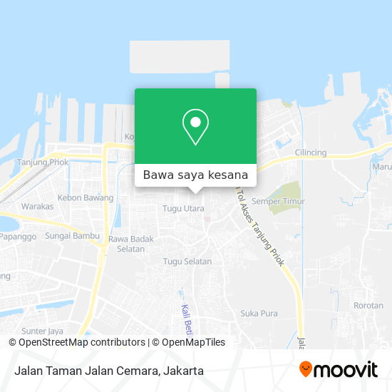 Peta Jalan Taman Jalan Cemara