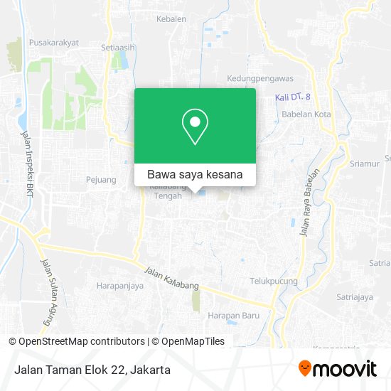 Peta Jalan Taman Elok 22