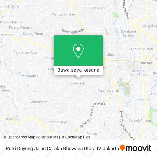 Peta Putri Duyung Jalan Caraka Bhuwana Utara IV