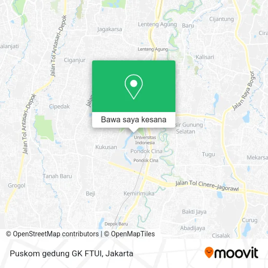 Peta Puskom gedung GK FTUI