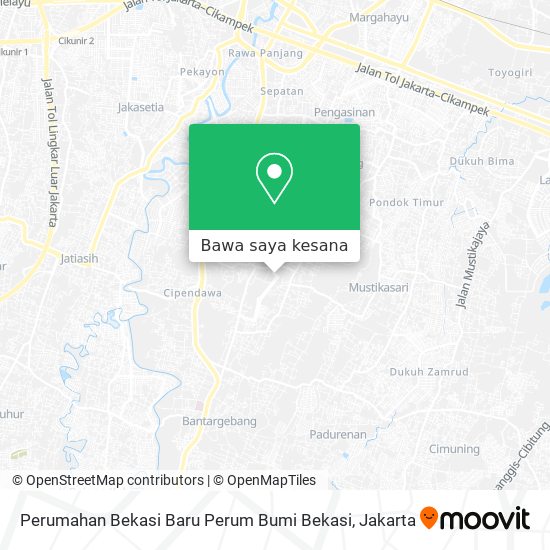 Peta Perumahan Bekasi Baru Perum Bumi Bekasi