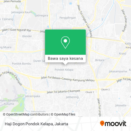 Peta Haji Dogon Pondok Kelapa