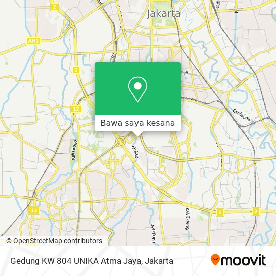 Peta Gedung KW 804 UNIKA Atma Jaya