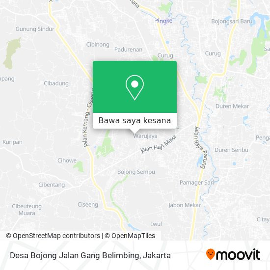Peta Desa Bojong Jalan Gang Belimbing