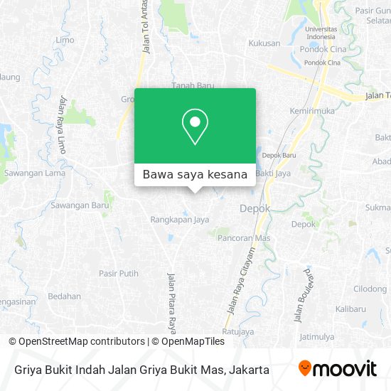 Peta Griya Bukit Indah Jalan Griya Bukit Mas