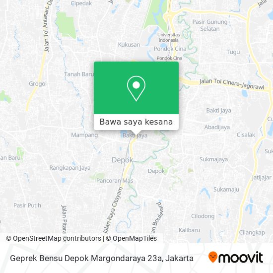 Peta Geprek Bensu Depok Margondaraya 23a