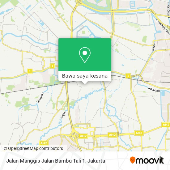 Peta Jalan Manggis Jalan Bambu Tali 1