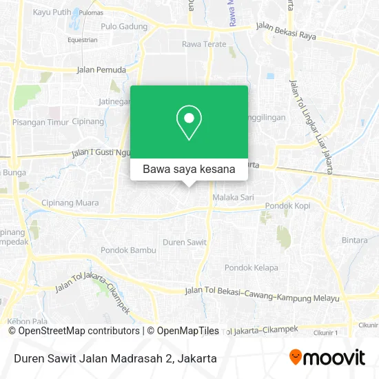 Peta Duren Sawit Jalan Madrasah 2