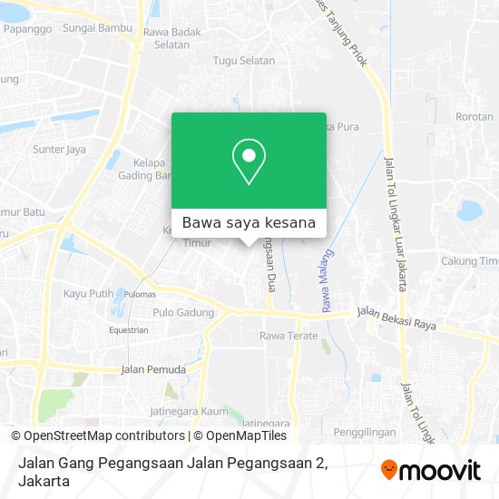 Peta Jalan Gang Pegangsaan Jalan Pegangsaan 2