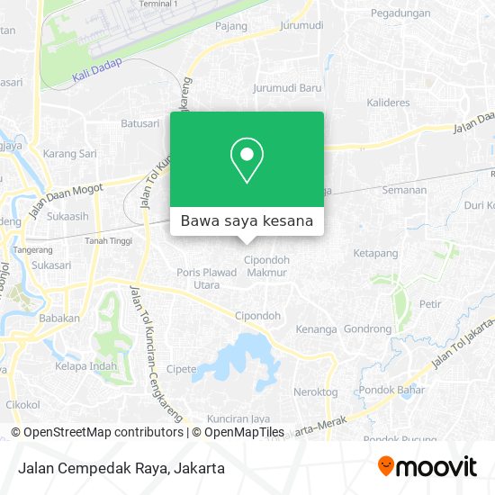Peta Jalan Cempedak Raya