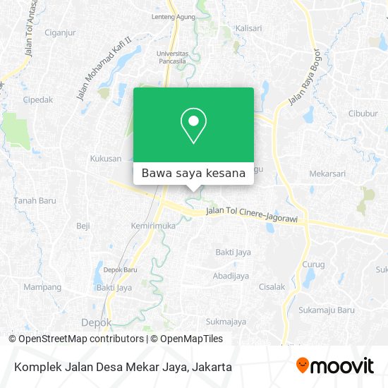 Peta Komplek Jalan Desa Mekar Jaya