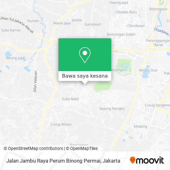 Peta Jalan Jambu Raya Perum Binong Permai