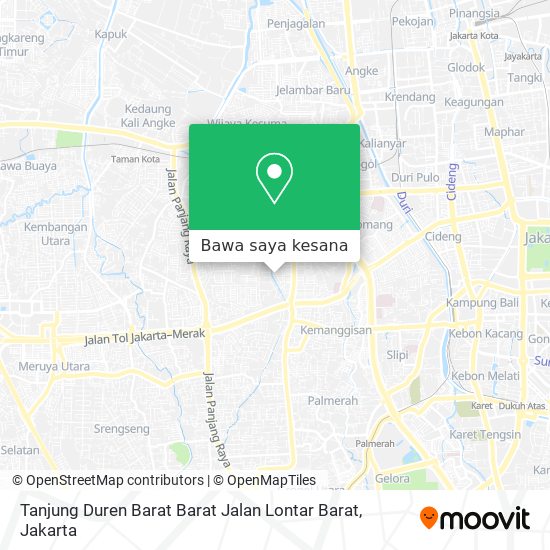 Peta Tanjung Duren Barat Barat Jalan Lontar Barat