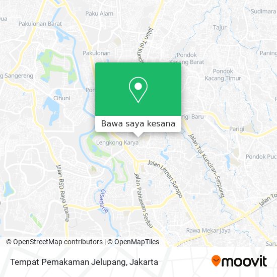 Peta Tempat Pemakaman Jelupang