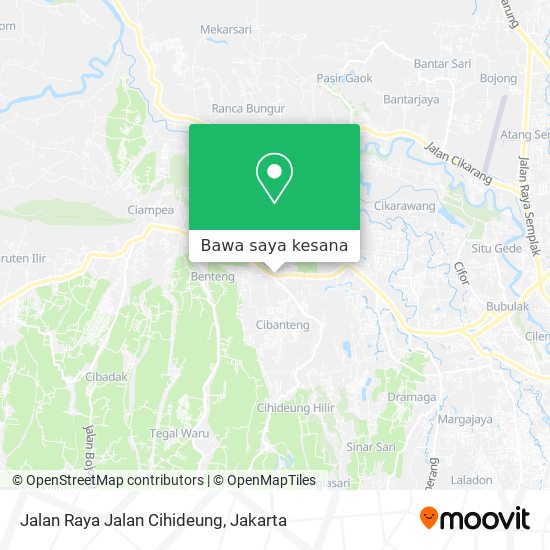 Peta Jalan Raya Jalan Cihideung