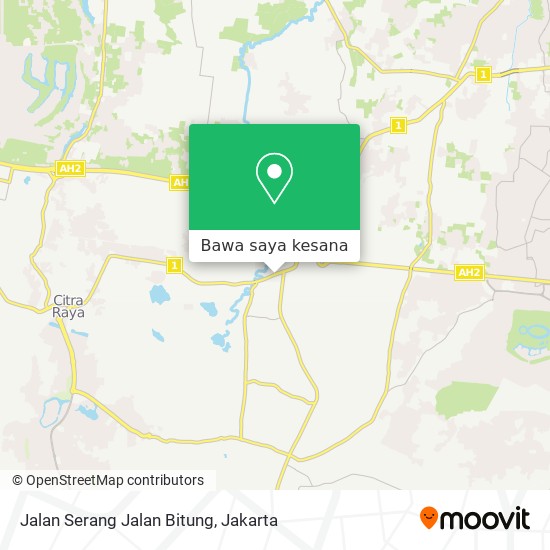 Peta Jalan Serang Jalan Bitung