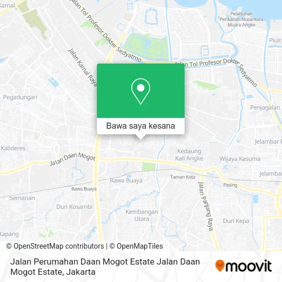 Peta Jalan Perumahan Daan Mogot Estate Jalan Daan Mogot Estate