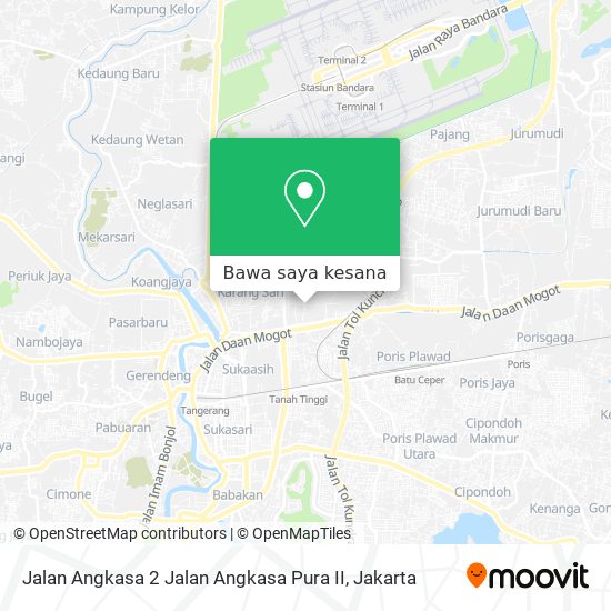 Peta Jalan Angkasa 2 Jalan Angkasa Pura II